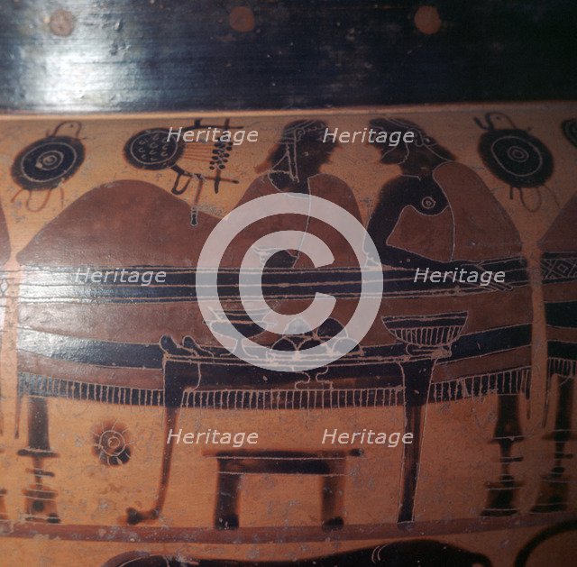 Attic red-figure Greek vase, c6th century BC. Artist: Unknown