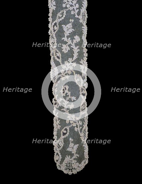 Pair of Lappets (Joined), France, 1760s. Creator: Unknown.