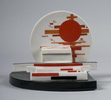 Inkwell with suprematist composition, 1923. Creator: Nikolay Suetin.
