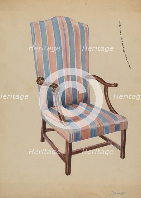 Chair, 1935/1942. Creator: Henry Granet.