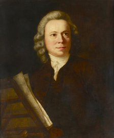 Portrait of the Composer Johann Christoph Pepusch (1667-1752), Mid of the 18th century. Creator: Reynolds, Sir Joshua (1732-1792).
