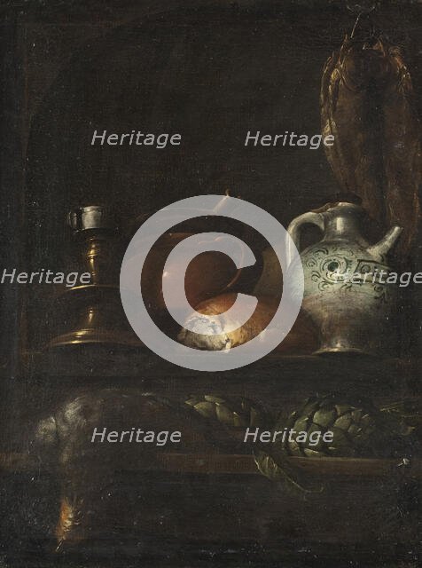 Still Life in a Kitchen, c17th century. Creator: Unknown.