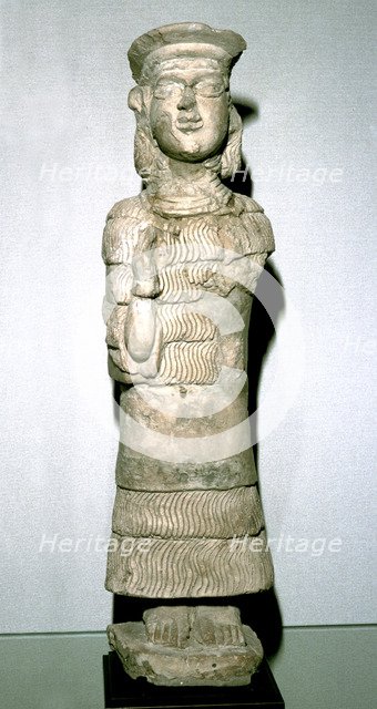 Terracotta statuette of the goddess Lama, Susa, 2nd millenium BC. Artist: Unknown