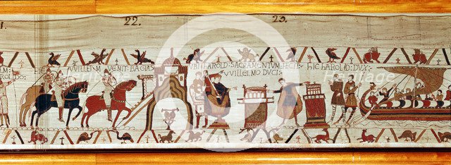 Bayeux Tapestry, 1070s. Artist: Unknown