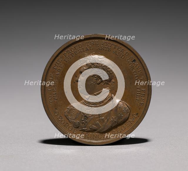 Medal: George, Prince Regent. Creator: Thomas Wyon (British, 1792-1817).