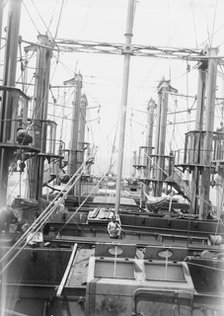 Cranes on SS Milazzo, 1916. Creator: Bain News Service.