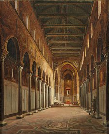 Interior of the Monreale Cathedral Santa Maria Nuova. Artist: Vervloet, Frans (1795-1872)