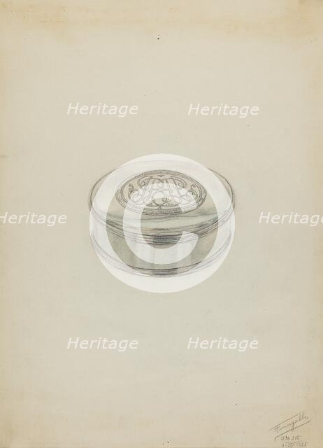 Silver Box, 1936. Creator: Frank Fumagalli.