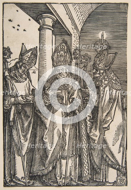 Saints Nicholas, Ulrich and Erasmus.n.d. Creator: Albrecht Durer.