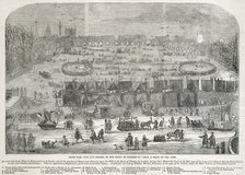 'Frost Fair on the Thames in the Reign of Charles II', London, 1683. Artist: Unknown.