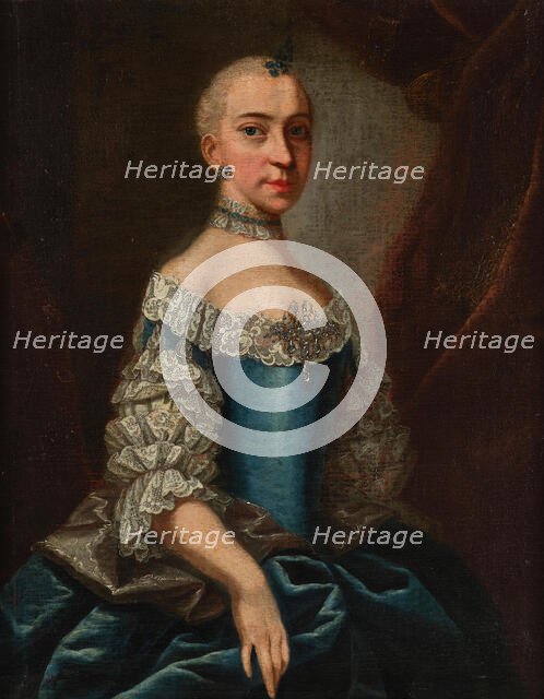 Portrait of Archduchess Maria Christina of Austria (1742-1798), Duchess of Teschen, ca 1770. Creator: Anonymous.