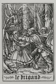 The Bandit from "The Dance of Death", 1547, (1877). Creator: Unknown.