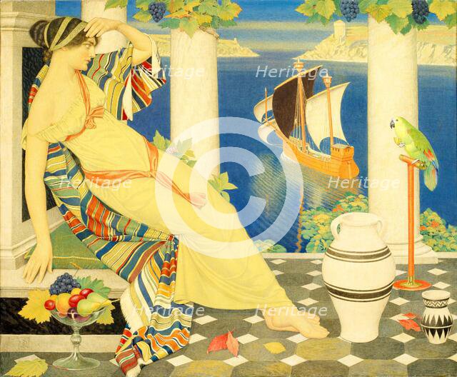 Ariadne in Naxos, 1925. Creator: Joseph Edward Southall.