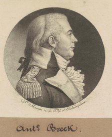Anthony Breck, 1798. Creator: Charles Balthazar Julien Févret de Saint-Mémin.