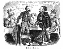 Discussion over the future ruler of unified Italy, 1860. Artist: Unknown