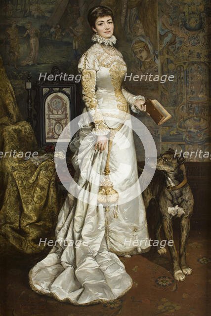 Portrait of Helena Modrzejewska, between 1879-1880. Creator: Tadeusz Ajdukiewicz.