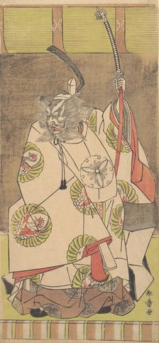 Kabuki Actor Ichikawa Danjuro IV , 12th month, 1771. Creator: Shunsho.