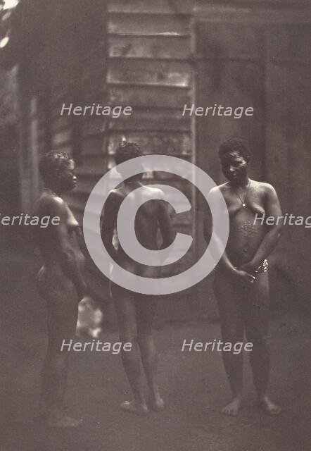 Trois Femmes Malgaches (Plate 30), 1863. Creator: Désiré Charnay.