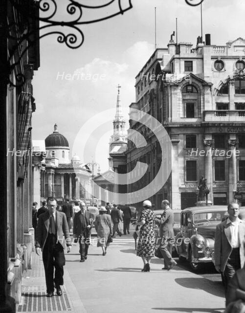 The National Gallery from Pall Mall, London, 1950s. Creator: Arthur Charles Kirby Ware.