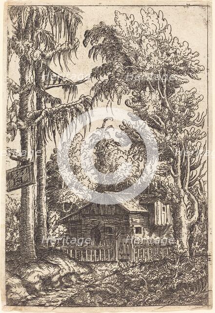 Landscape with View of a Farmer's Cottage, 1551. Creator: Hans Sebald Lautensack.