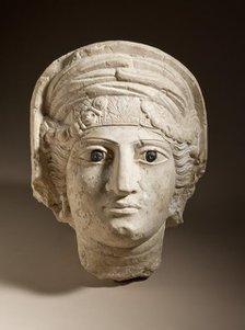 Funerary Head from Palmyra, 3rd century. Creator: Unknown.
