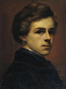 Self-portrait, 1852. Creator: Gustav Gaul.