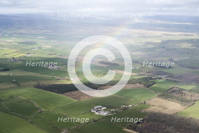 Rainbow over Harmby Moor, near Constable Burton, North Yorkshire, 2019. Creator: Historic England.