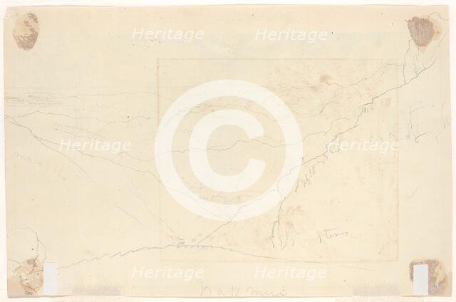 Mountain Landscape [verso], c. 1828. Creator: Thomas Cole.