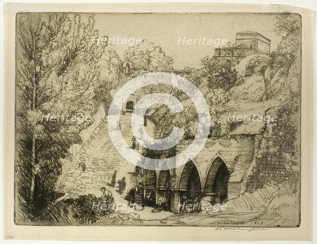 The Fountains, 1909. Creator: Donald Shaw MacLaughlan.