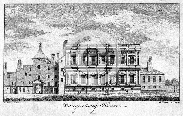 Banqueting House, Whitehall Palace, Westminster, London.Artist: J Green