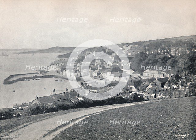 'St. Mawes - Showing the Harbour and Castle', 1895. Artist: Unknown.