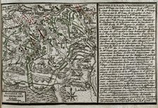 Seven Years War (1756-1763): Map of the Battle of Hochkirch (14th October 1758), 1765. Creator: Jean de Beaurain.