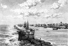 The port of Recife, Brazil, 1895. Artist: Unknown