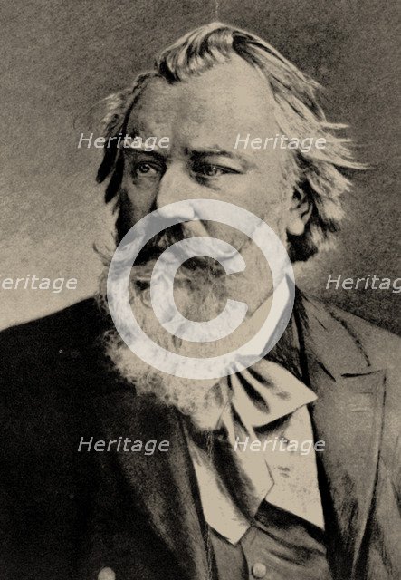 Portrait of the composer Johannes Brahms (1833-1897).