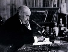 Santiago Ramón y Cajal (1852-1934), Spanish physician and researcher, Nobel Prize in Medicine in …