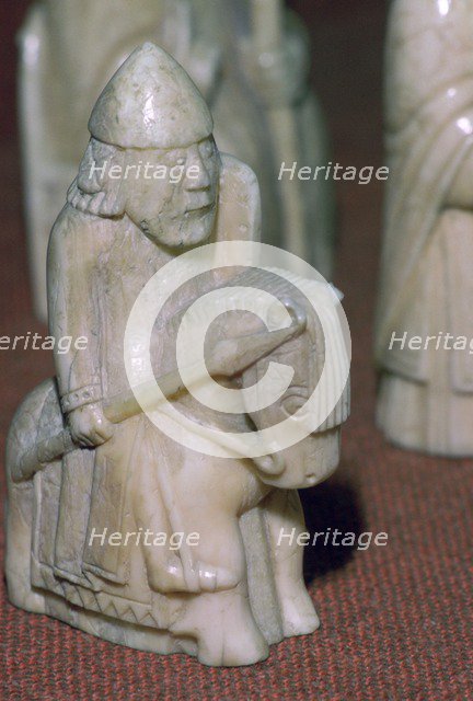 The Lewis Chessmen, (Norwegian?), c1150-c1200. Artist: Unknown
