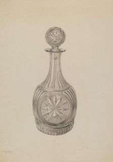 Decanter, c. 1938. Creator: Charles Caseau.