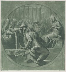 Christ confounding the doctors, 1750-70. Creator: Andrea Scacciati.