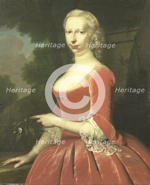 Portrait of a Woman, 1748. Creator: Frans van der Mijn.
