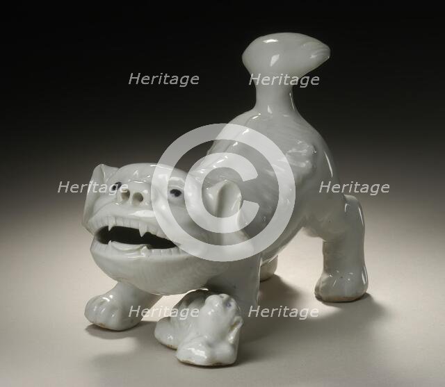 Okimono in the Form of a Chinese Lion and Young, 19th century. Creator: Unknown.