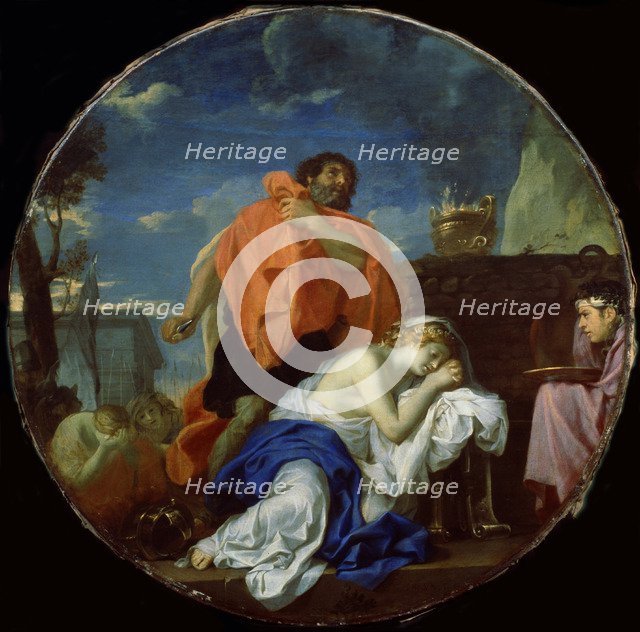 Jephthah's Sacrifice. Artist: Le Brun, Charles (1619-1690)