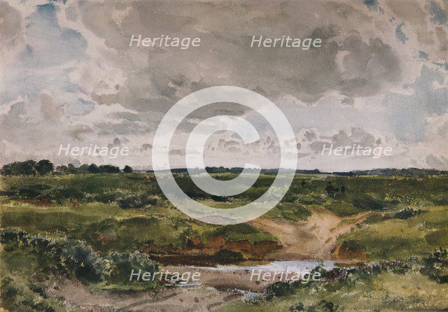 'A Common in August', c1890. Artist: Thomas Collier.