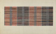Woven Rag Carpet, c. 1937. Creator: Frank J Mace.