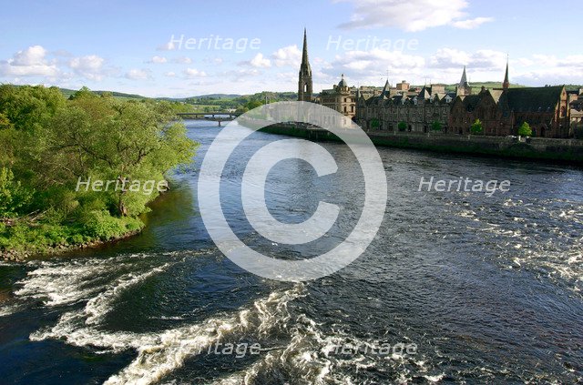 River Tay and Perth, Scotland.