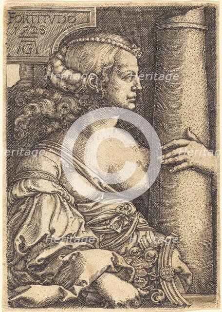 Fortitude, 1528. Creator: Heinrich Aldegrever.