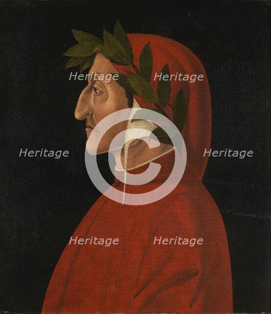 Portrait of Dante Alighieri (1265-1321), c. 1500. Creator: Anonymous.