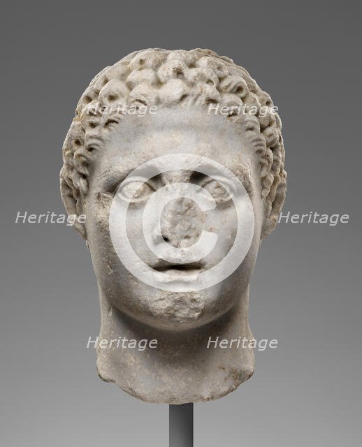 Head of a Male Figure, perhaps Hercules, 2nd century A.D. Creator: Unknown.