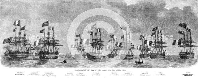 'Declaration of War in the Black Sea', 1854. Creator: Unknown.