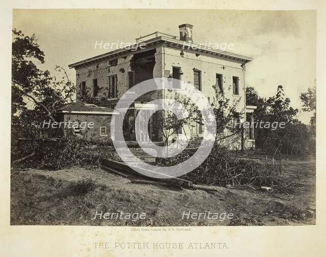 The Potter House Atlanta, 1864. Creator: George N. Barnard.