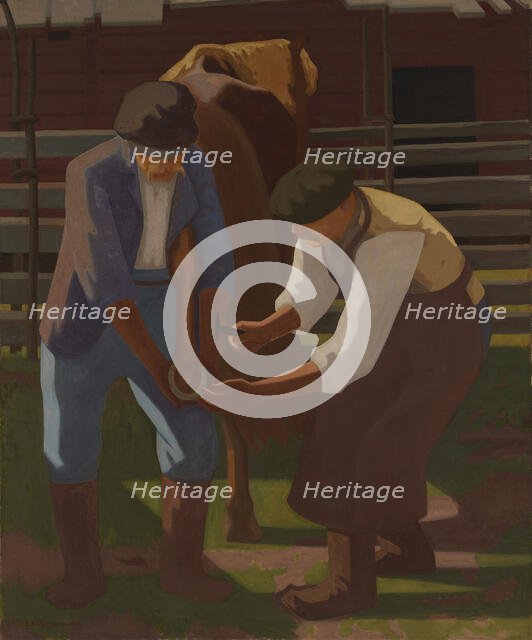 Farriers, 1917. Creator: Juho Rissanen.